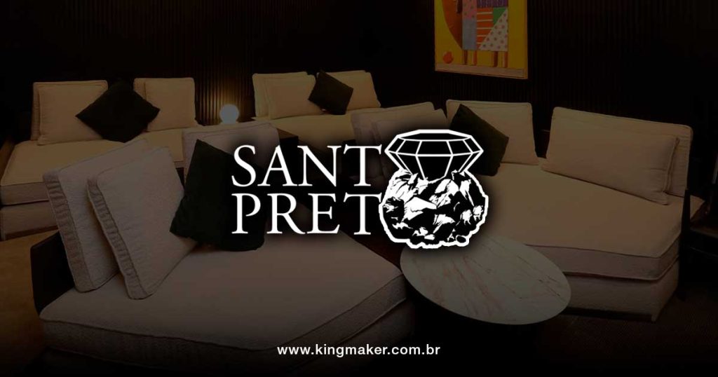 Criação de Marca para Empresa de Estofados de Luxo Santo Preto - Criação de Logotipo e Identidade Visual Premium | Kingmaker Design & Branding