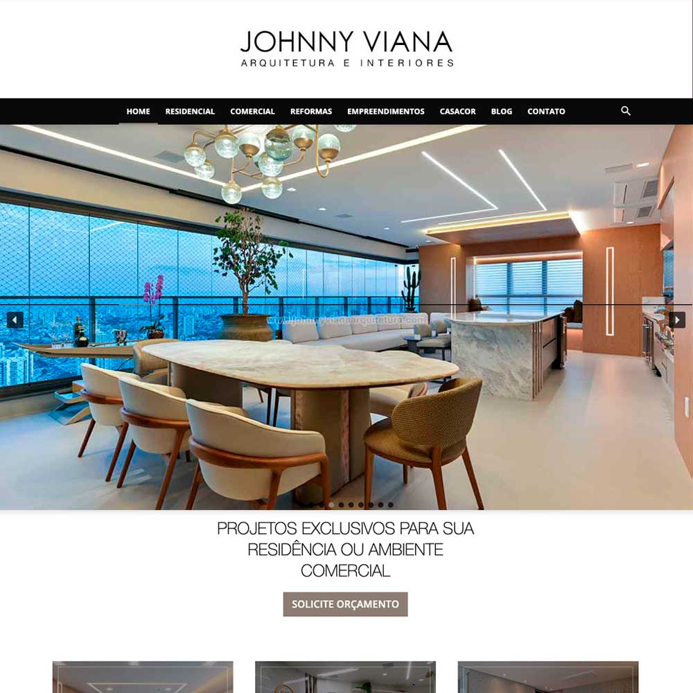 Criação de site para escritório de arquitetura Johnny Viana | Kingmaker
